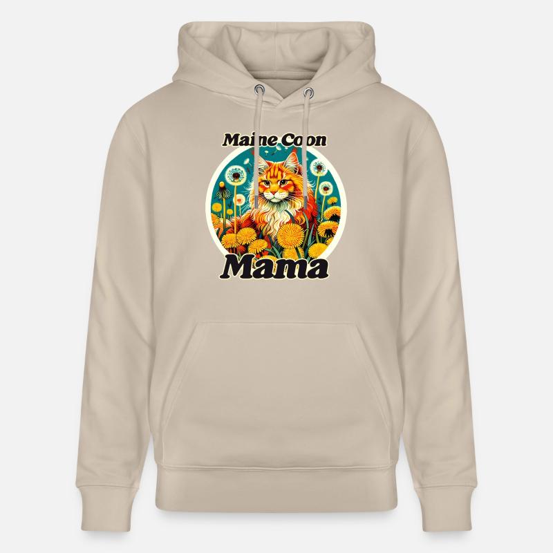 MaineCoon Mama - Sweat à capuche bio CRUISER Stanley/Stella Unisexe - beige