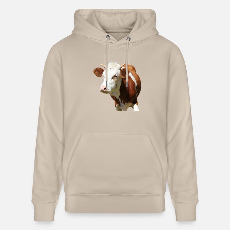tête de vache drôle - Sweat à capuche bio CRUISER Stanley/Stella Unisexe - beige