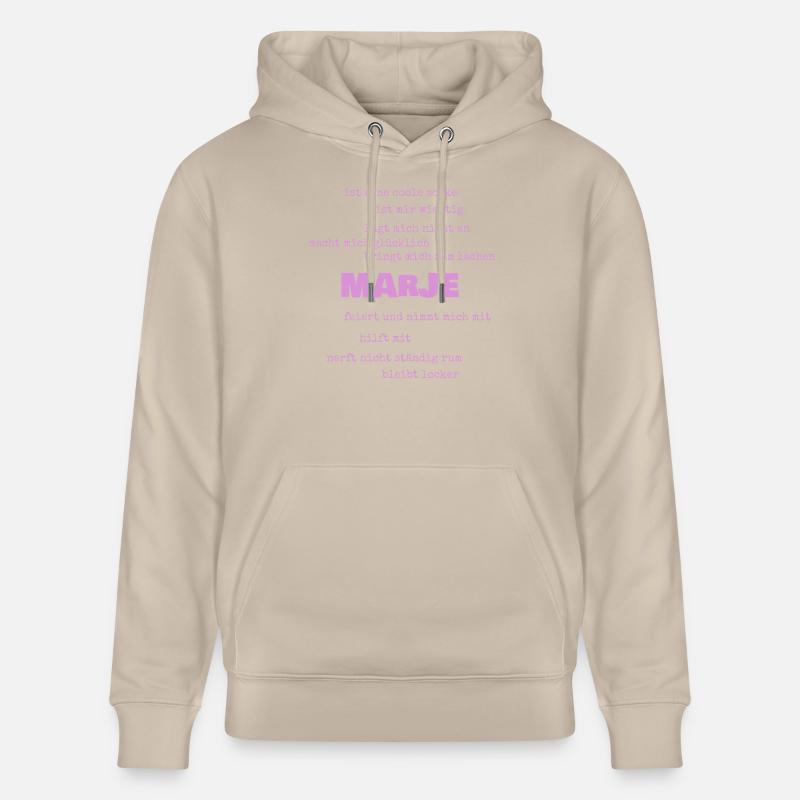 Marje - Sweat à capuche bio CRUISER Stanley/Stella Unisexe - beige