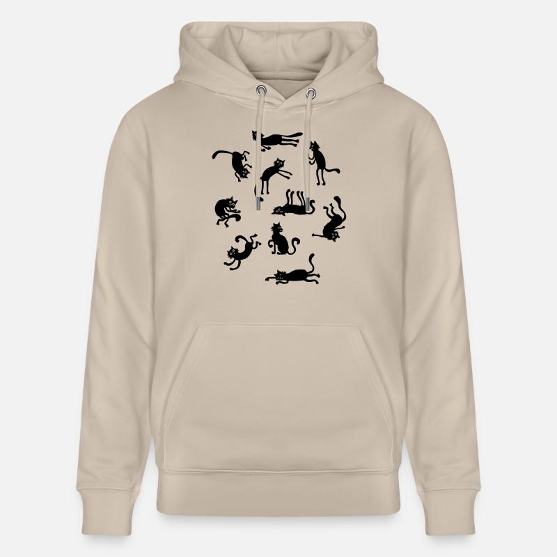 Une bande de chats - Sweat à capuche bio CRUISER Stanley/Stella Unisexe - beige