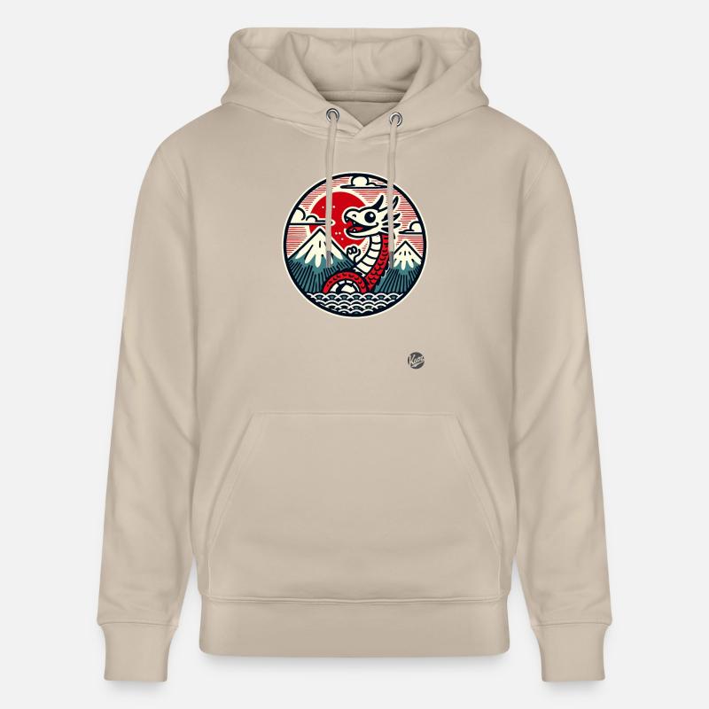 Drôle de dragon chinois - Sweat à capuche bio CRUISER Stanley/Stella Unisexe - beige