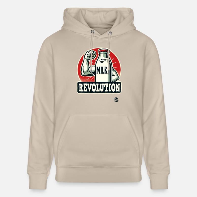La révolution du lait - Sweat à capuche bio CRUISER Stanley/Stella Unisexe - beige