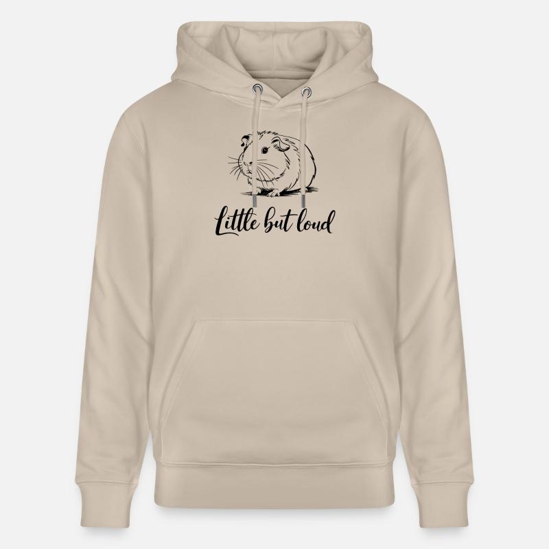 Cochon d’Inde petit mais bruyant - Sweat à capuche bio CRUISER Stanley/Stella Unisexe - beige
