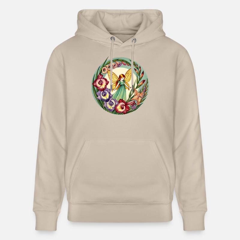 Fée Glaïeul - Sweat à capuche bio CRUISER Stanley/Stella Unisexe - beige