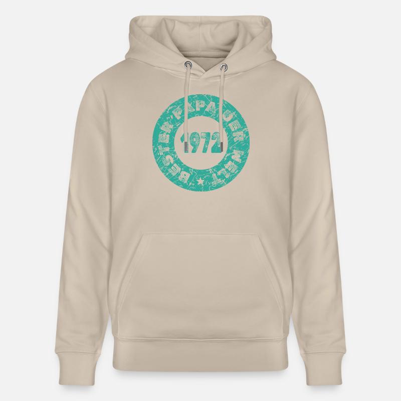 Fête des Pères 1972 - Sweat à capuche bio CRUISER Stanley/Stella Unisexe - beige