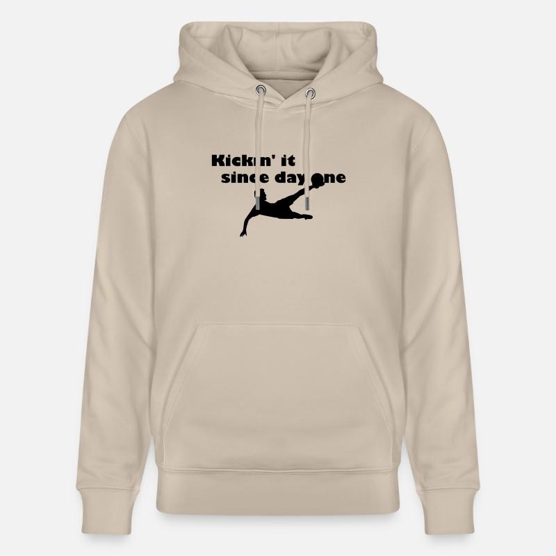 Kickin' it since first day - Sweat à capuche bio CRUISER Stanley/Stella Unisexe - beige