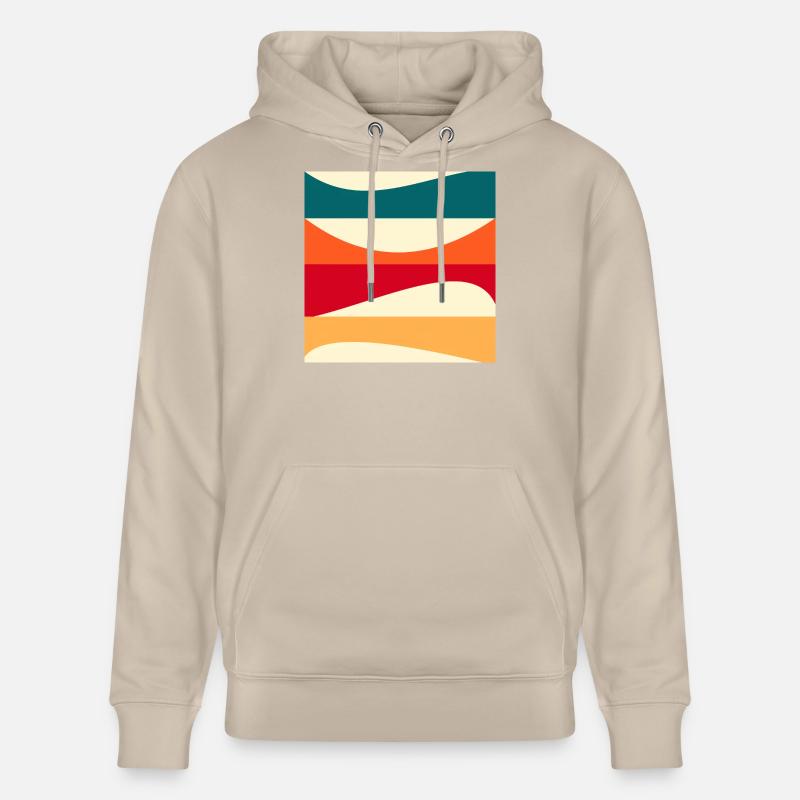 Constructivism - MODERN ART - BACKGROUND - Stanley/Stella CRUISER Unisex Organic Hoodie - beige