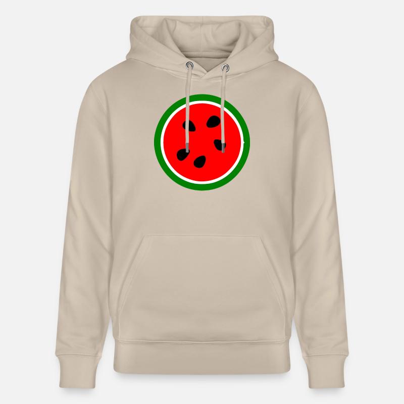 Melon pastèque - Sweat à capuche bio CRUISER Stanley/Stella Unisexe - beige