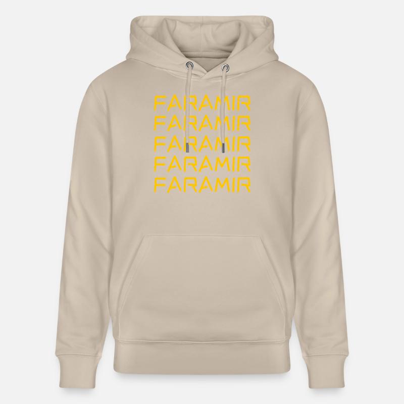 Prénom Faramir - Sweat à capuche bio CRUISER Stanley/Stella Unisexe - beige
