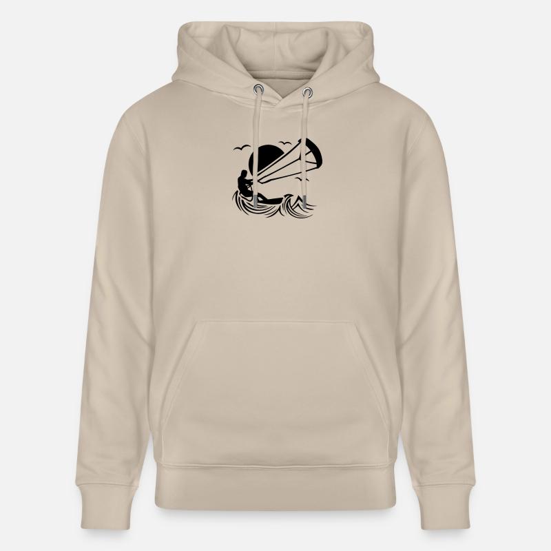 Kitesurfeurs - Sweat à capuche bio CRUISER Stanley/Stella Unisexe - beige