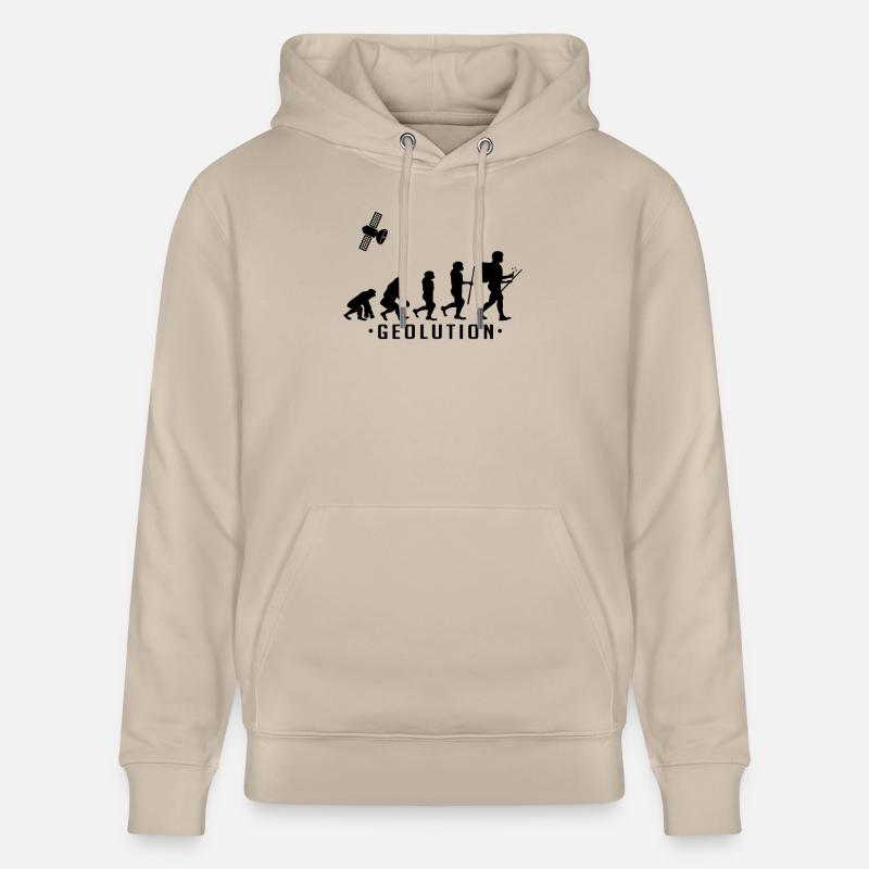 Chemise geocaching evolution Geolution - Sweat à capuche bio CRUISER Stanley/Stella Unisexe - beige