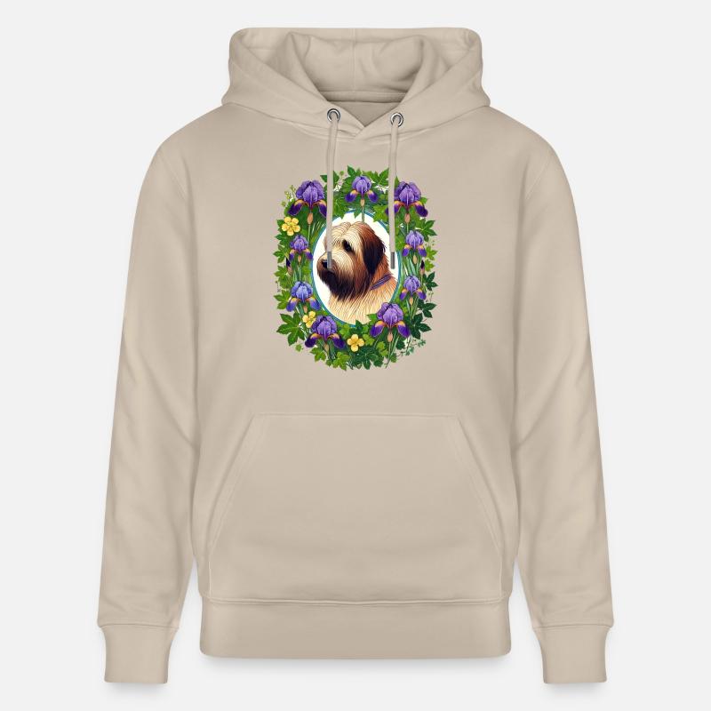 Race de chien Briard - Sweat à capuche bio CRUISER Stanley/Stella Unisexe - beige