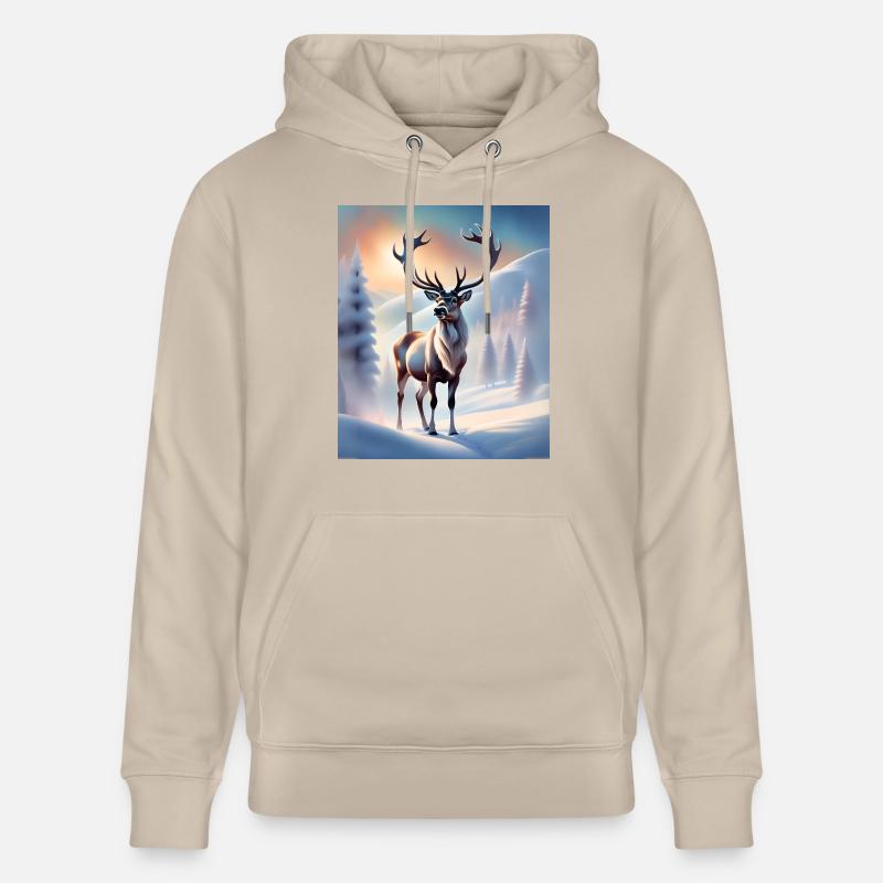 Renne d’hiver - Sweat à capuche bio CRUISER Stanley/Stella Unisexe - beige