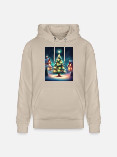 Santa Claus village - Stanley/Stella CRUISER Unisex Organic Hoodie - beige