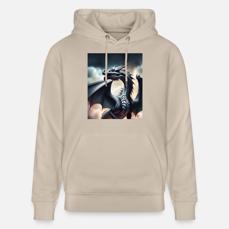 Grauer Drache - Stanley/Stella Unisex Bio-Hoodie CRUISER  - Beige