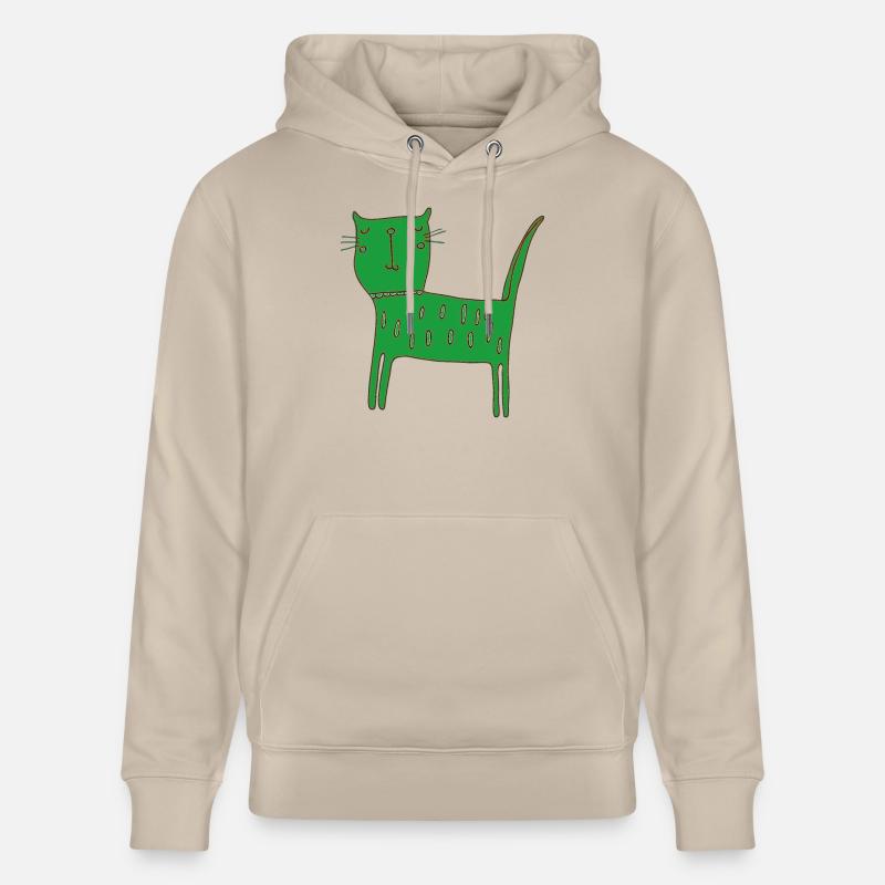 Vert chat - Sweat à capuche bio CRUISER Stanley/Stella Unisexe - beige