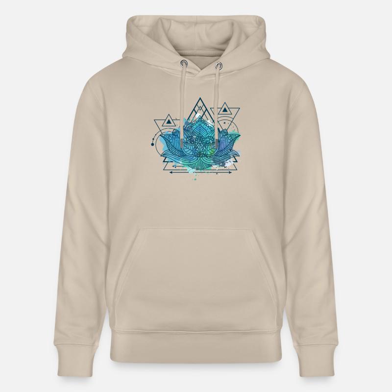 Triangle Lotus - Sweat à capuche bio CRUISER Stanley/Stella Unisexe - beige