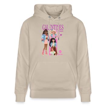 Barbie Design Galentines - Sweat à capuche bio CRUISER Stanley/Stella Unisexe - beige - Devant - Alina (178cm) & Michal (187cm)