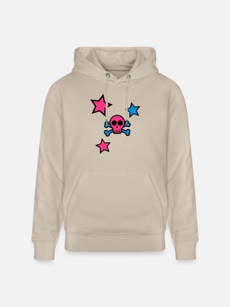skull - Stanley/Stella CRUISER Unisex Organic Hoodie - beige