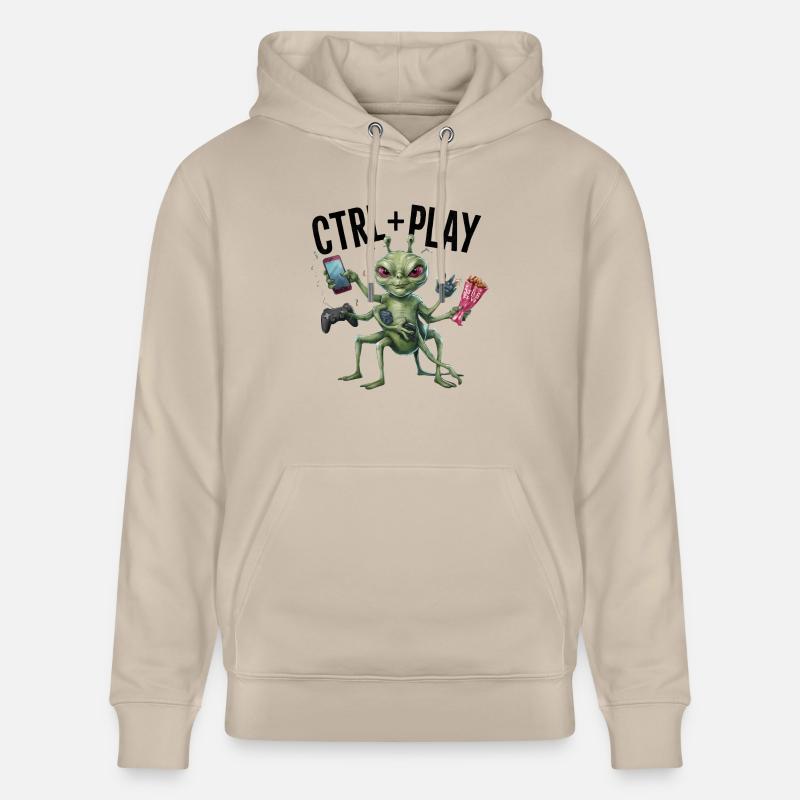 JEU, JEU CTRL - Sweat à capuche bio CRUISER Stanley/Stella Unisexe - beige