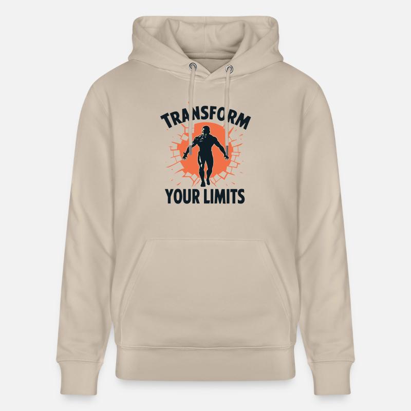 TRANSFORMEZ VOS LIMITES - Sweat à capuche bio CRUISER Stanley/Stella Unisexe - beige