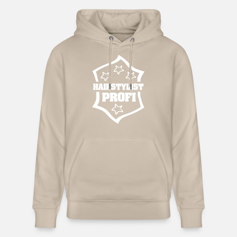 Le métier de coiffeur - Sweat à capuche bio CRUISER Stanley/Stella Unisexe - beige