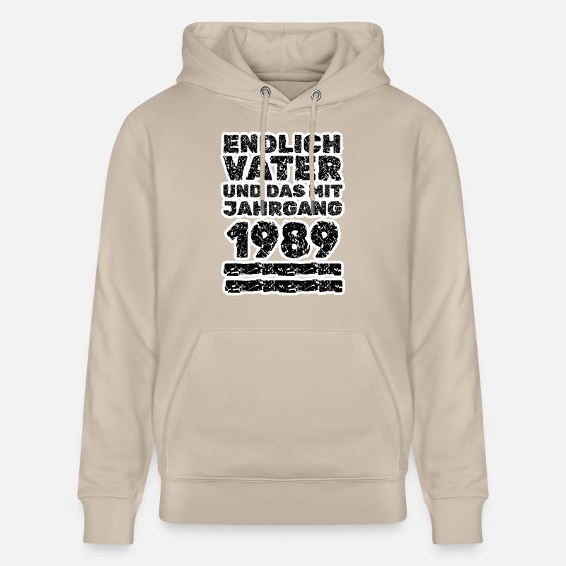 Né en 1989 - Sweat à capuche bio CRUISER Stanley/Stella Unisexe - beige