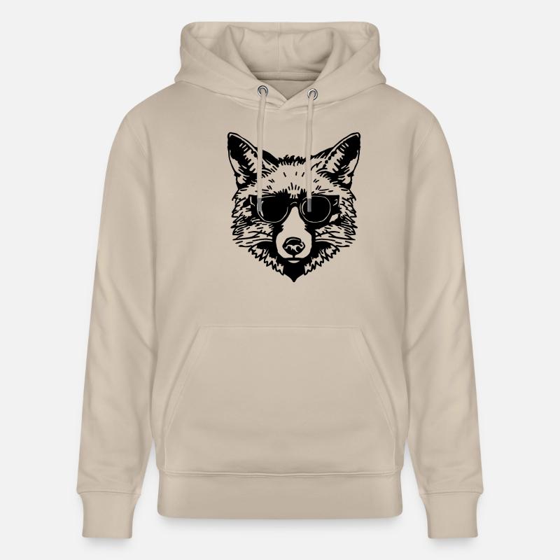 Renards Renards - Sweat à capuche bio CRUISER Stanley/Stella Unisexe - beige