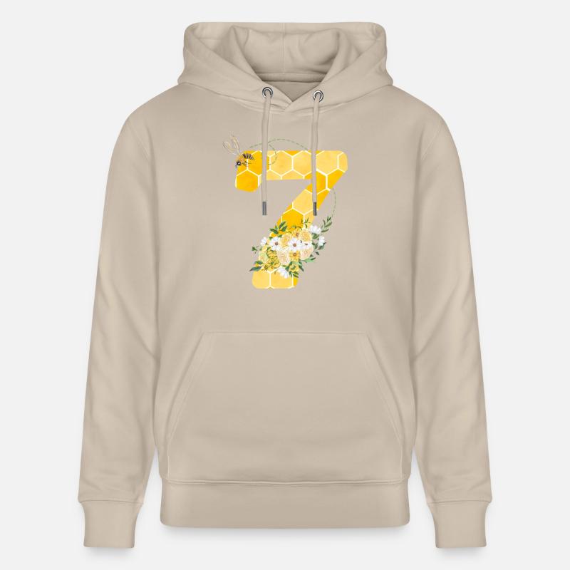 7e anniversaire abeille - Sweat à capuche bio CRUISER Stanley/Stella Unisexe - beige