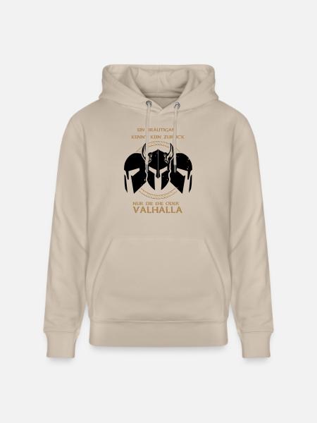 Valhalla Junggesellenabschied - Stanley/Stella Unisex Bio-Hoodie CRUISER - Beige