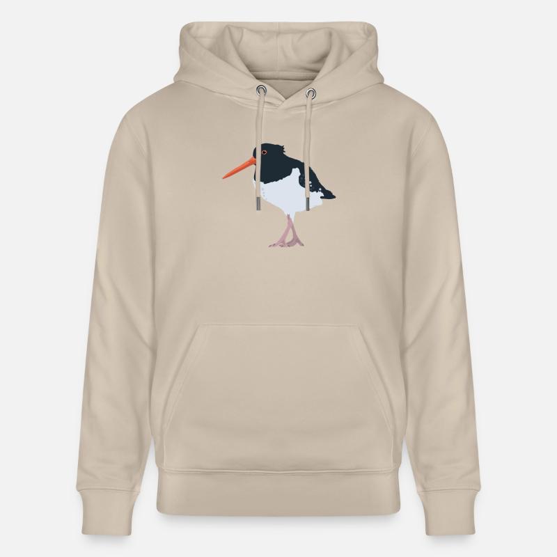 Austernfischer illustriert - Stanley/Stella Unisex Bio-Hoodie CRUISER  - Beige