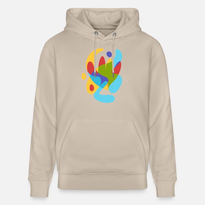 Abstrait Flore tropicale d’été - Sweat à capuche bio CRUISER Stanley/Stella Unisexe - beige
