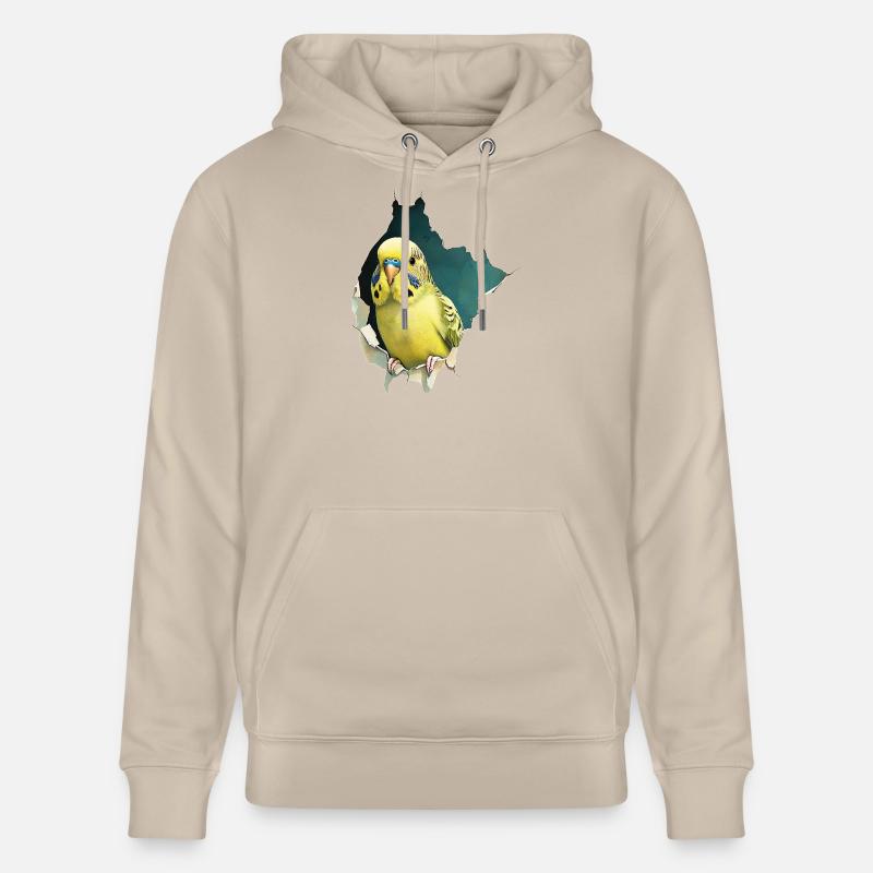 Perruche ondulée - Sweat à capuche bio CRUISER Stanley/Stella Unisexe - beige