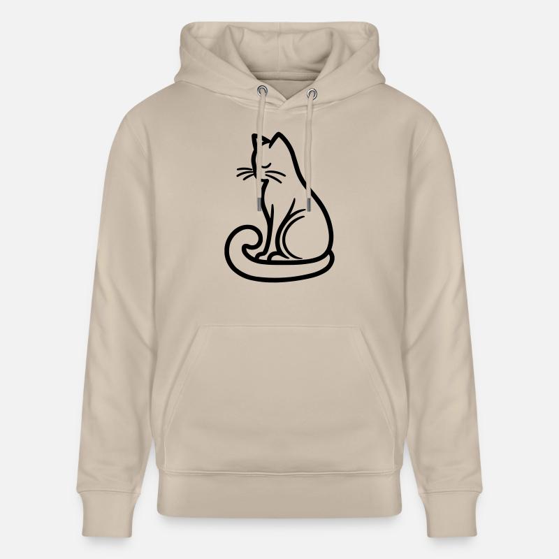 Chat - Sweat à capuche bio CRUISER Stanley/Stella Unisexe - beige