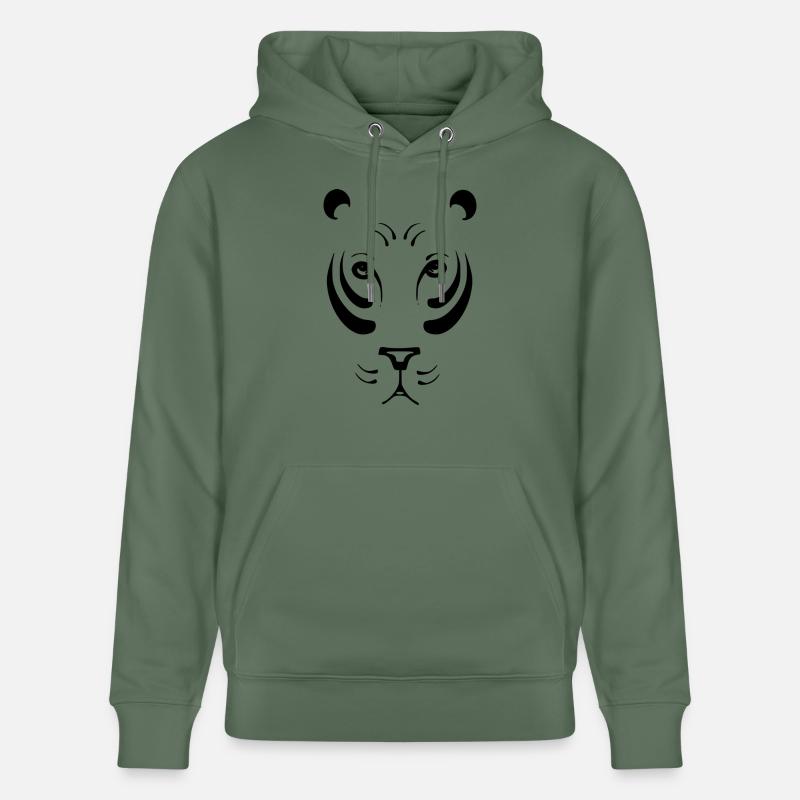 Löwin black and withe - Stanley/Stella Unisex Bio-Hoodie CRUISER  - Tanngrün