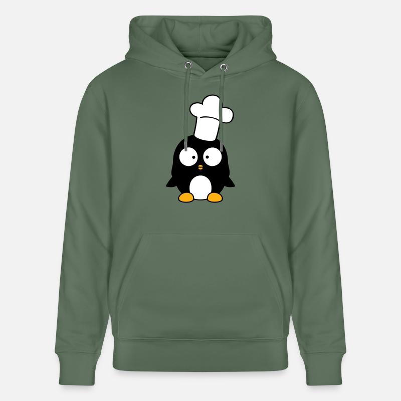 Penguin Kitchen Chef Hat Cuisine - Sweat à capuche bio CRUISER Stanley/Stella Unisexe - vert sapin