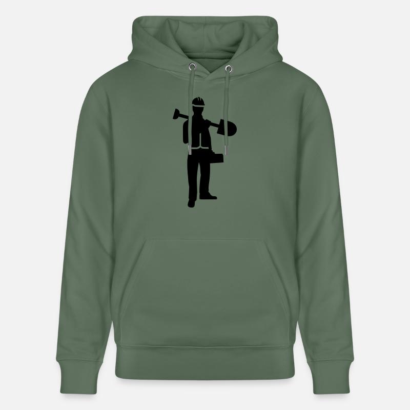 Ouvrier du bâtiment - Sweat à capuche bio CRUISER Stanley/Stella Unisexe - vert sapin