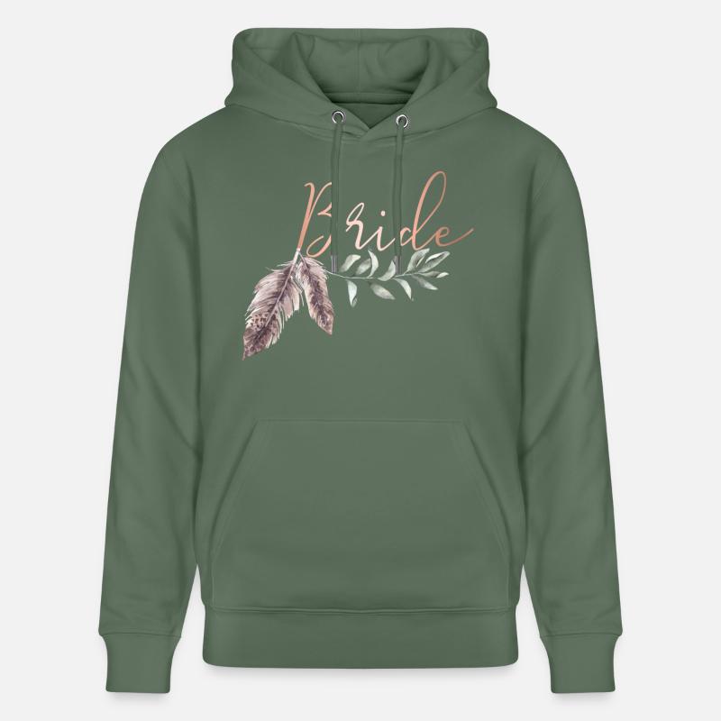 Boho Bride Braut - Sweat à capuche bio CRUISER Stanley/Stella Unisexe - vert sapin