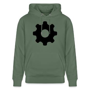 Gear - Stanley/Stella Unisex Bio-Hoodie CRUISER  - Tanngrün - Vorne - Alina (178cm) & Michal (187cm)