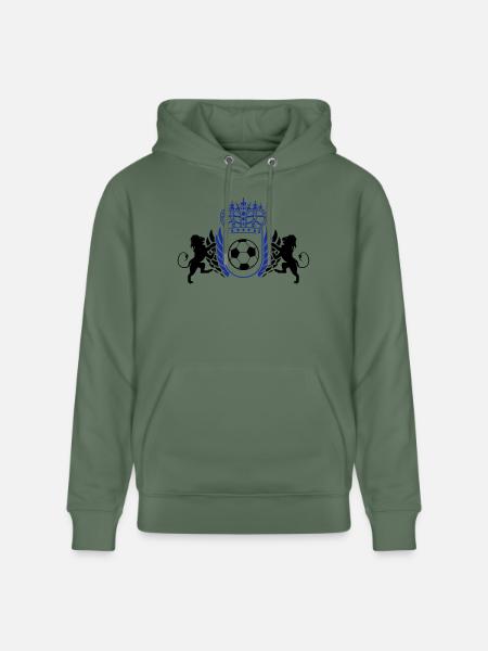 fussball_wappen_02 - Stanley/Stella Unisex Bio-Hoodie CRUISER - Tanngrün