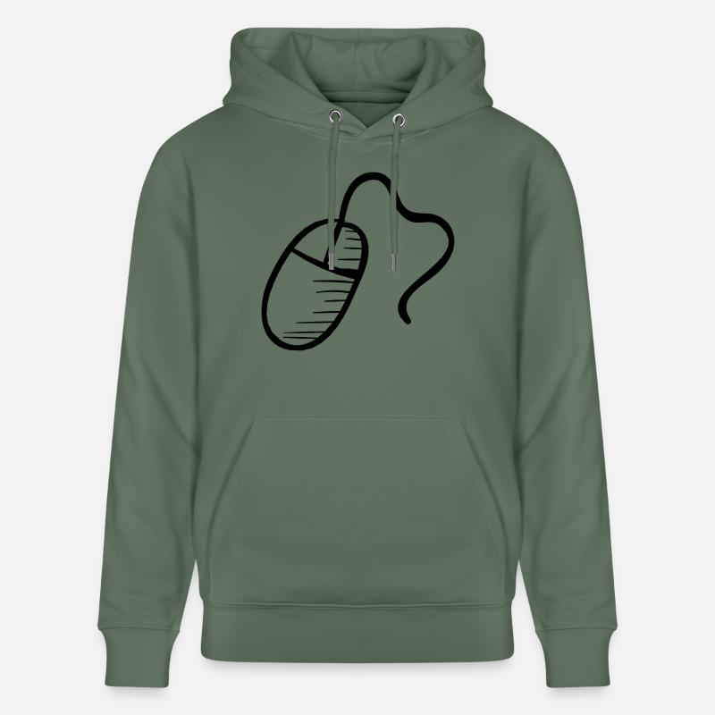 Computer Mouse - Sweat à capuche bio CRUISER Stanley/Stella Unisexe - vert sapin