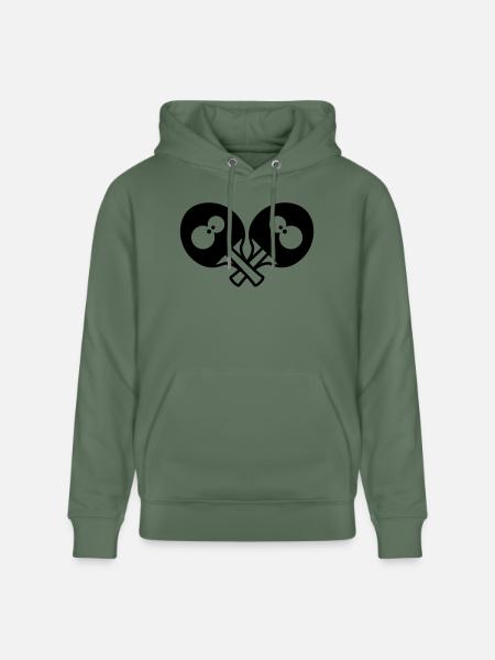 Funny Table Tennis Rackets - Stanley/Stella CRUISER Unisex Organic Hoodie - cypress green