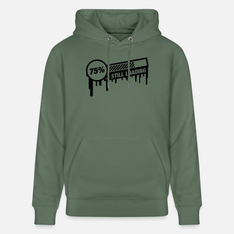 still_loading_graffiti_qu1 - Stanley/Stella Unisex Bio-Hoodie CRUISER - Tanngrün