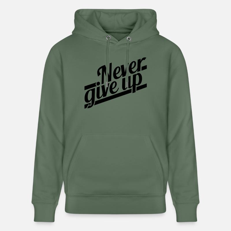 Logo n'abandonne jamais avec succès - Sweat à capuche bio CRUISER Stanley/Stella Unisexe - vert sapin