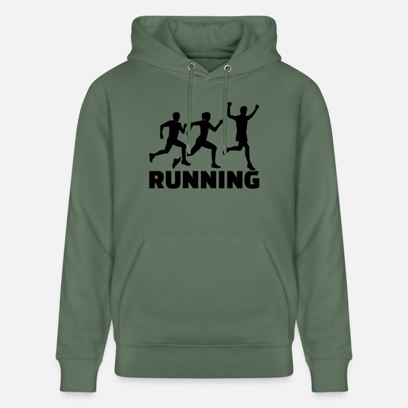 Running - Sweat à capuche bio CRUISER Stanley/Stella Unisexe - vert sapin