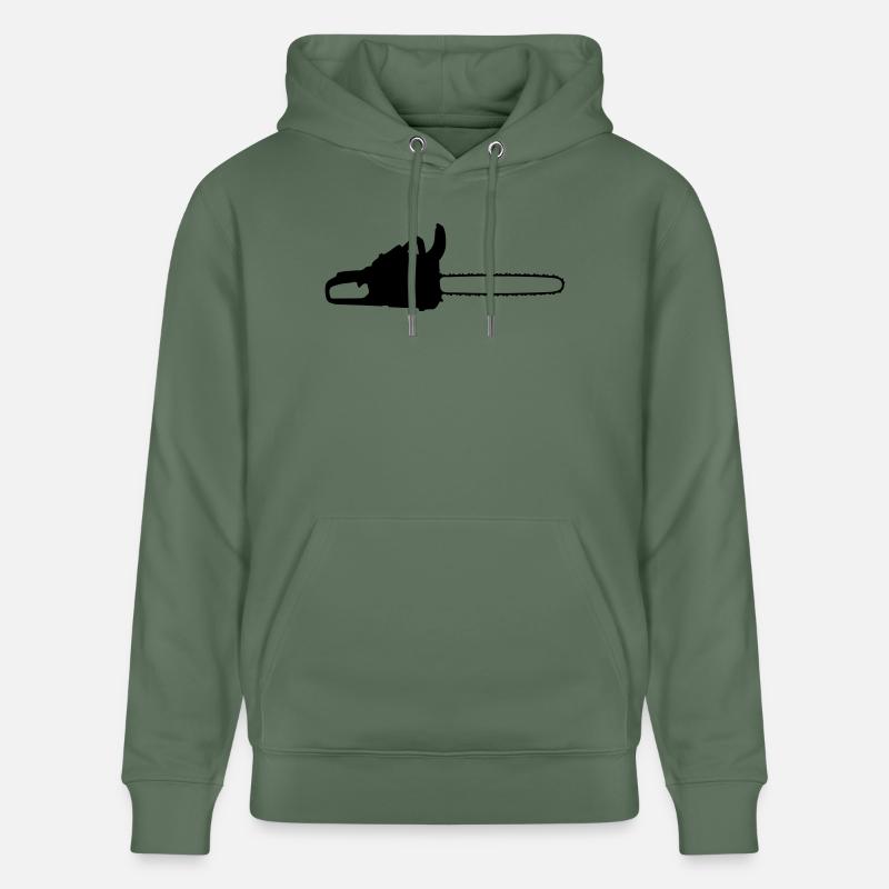 chainsaw_f1 - Sweat à capuche bio CRUISER Stanley/Stella Unisexe - vert sapin