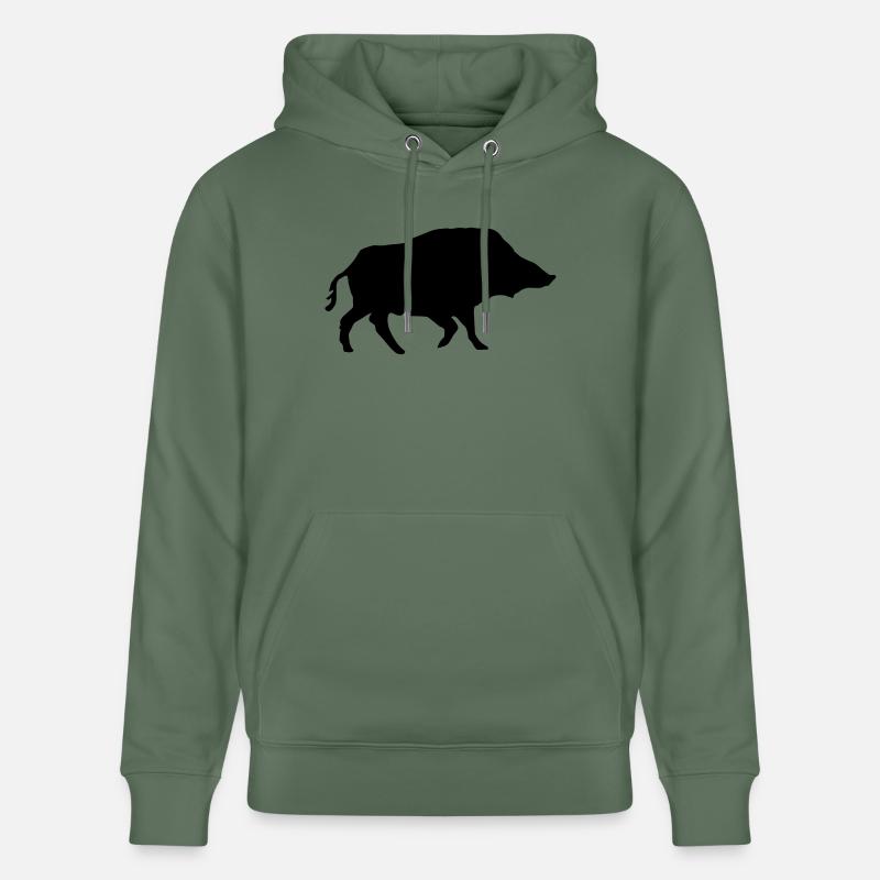 wildschwein - Stanley/Stella Unisex Bio-Hoodie CRUISER - Tanngrün