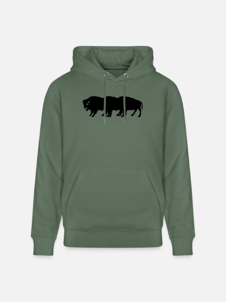bisons - Sweat à capuche bio CRUISER Stanley/Stella Unisexe - vert sapin