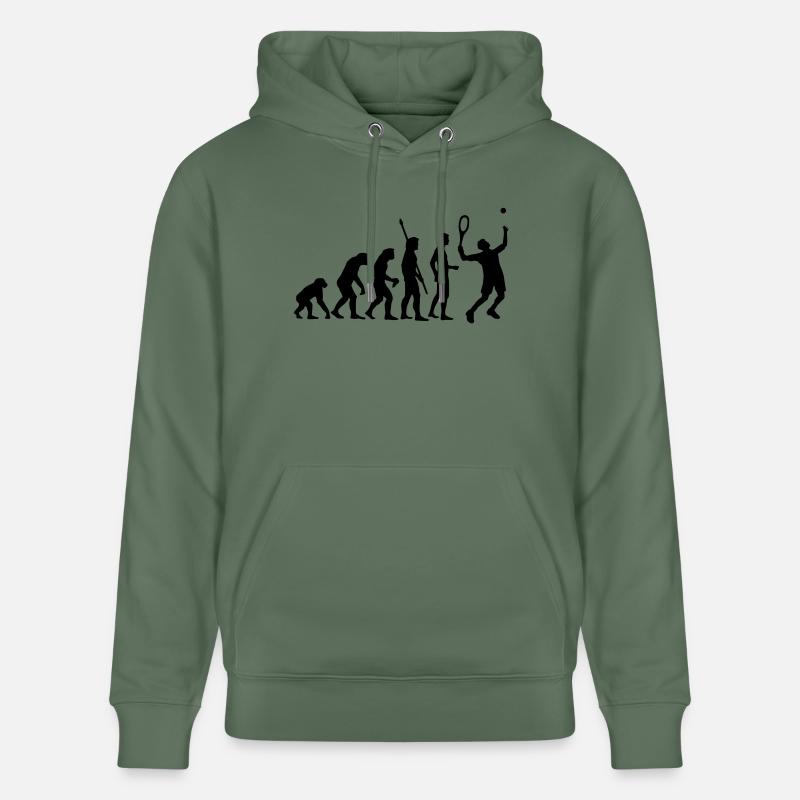 evolution_tennis_b_1c - Sweat à capuche bio CRUISER Stanley/Stella Unisexe - vert sapin