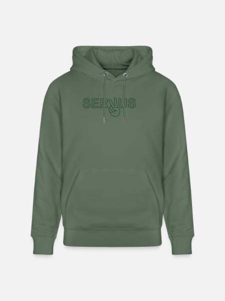 Servus - Bayern - Gruß - Stanley/Stella Unisex Bio-Hoodie CRUISER  - Tanngrün